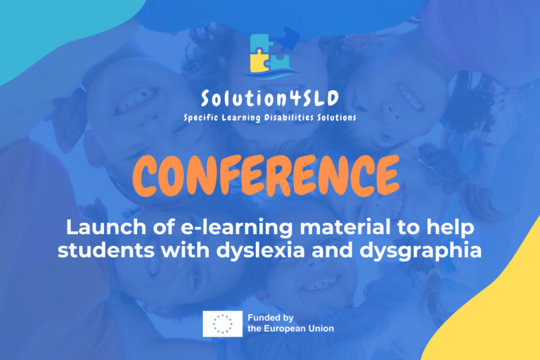 Conference on educators’ tools and support materials for children with specific learning difficulties (SLD)