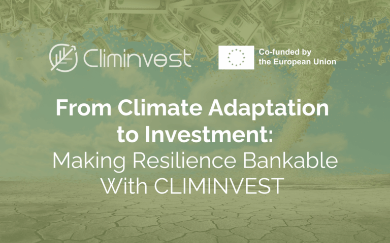 From Climate Adaptation to Investment: Making Resilience Bankable With CLIMINVEST